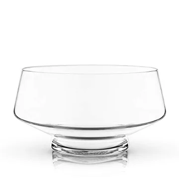 Elegant Viski Glass Punch Bowl for Parties & Gatherings