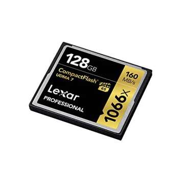 Lexar Professional 1066x 128GB CompactFlash Card, Up to 160MB/s Read, for Professional Photographer, Videographer, Enthusiast (LCF128CRBNA1066)