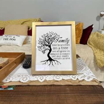 Self Adhesive Stencils Reusable Silk Screen Stencils Family Like Branches Farmhouse Stencils, Happy ...