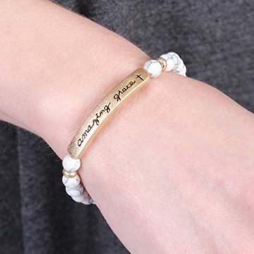 Elegant Christian Cross Bracelet with Natural Stones & Crystals