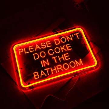 Planzo Please Don't Do Coke Neon Sign USB Home Decor