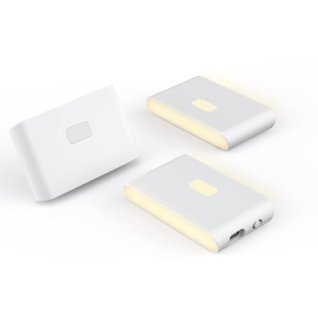 WYZE Rechargeable Night Lights with Dusk to Dawn & Motion Sensors, Warm & Soft White Stair Lights fo...