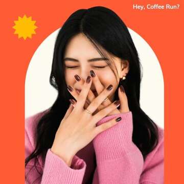 Heyhae Semi Cured Gel Nail Strips - Complete Set for Easy Application & Removal! 28 Strips, Vegan, S...