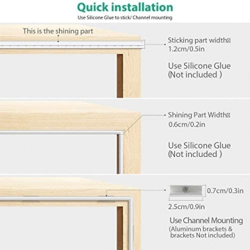 Lamomo 16.4ft LED Neon Rope Light for Home Decor