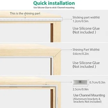 Lamomo 16.4ft LED Neon Rope Light for Home Decor