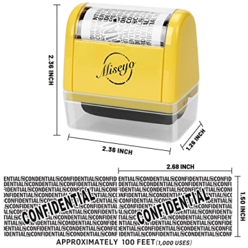 Miseyo Wide Roller Stamp for Identity Protection - Yellow