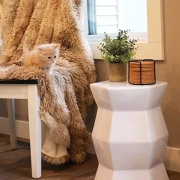 Sunnydaze Moderno Hexagon Ceramic Garden Stool - Stylish & Versatile