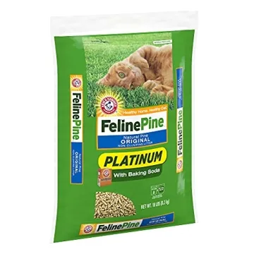 Feline Pine Platinum Natural Cat Litter 18lb Eco-Friendly