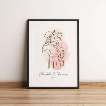 Custom Line Drawing Poster, Custom Illustration, Personalized Line Art Poster, Custom Portrait Photo Poster, Family Portrait Wall Art Print, Couples Portrait, Personalised Gift