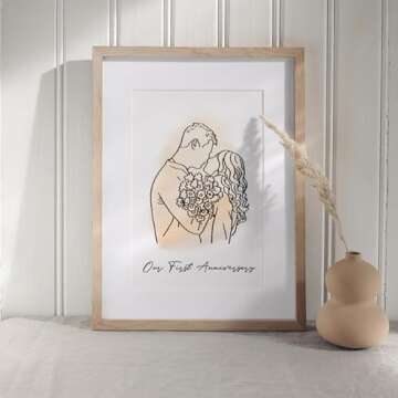 Custom Line Drawing Poster, Custom Illustration, Personalized Line Art Poster, Custom Portrait Photo Poster, Family Portrait Wall Art Print, Couples Portrait, Personalised Gift