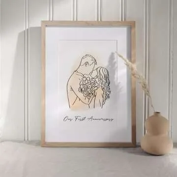 Custom Line Drawing Poster, Custom Illustration, Personalized Line Art Poster, Custom Portrait Photo Poster, Family Portrait Wall Art Print, Couples Portrait, Personalised Gift