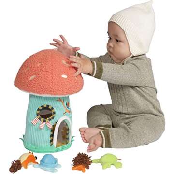 Manhattan Toy Toadstool Cottage Plush Fill & Spill Baby and Toddler Activity Toy