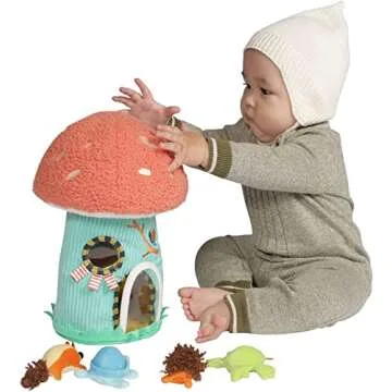 Manhattan Toy Toadstool Cottage Plush Fill & Spill Baby and Toddler Activity Toy