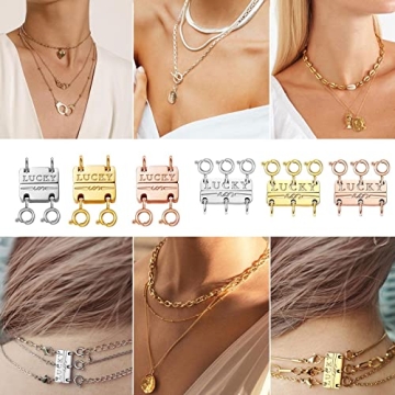 Dailyacc Lucky Necklace Layering Clasp for Effortless Accessorizing