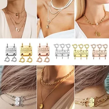 Dailyacc Lucky Necklace Layering Clasp for Effortless Accessorizing