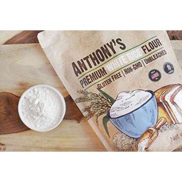 Anthony's Premium White Rice Flour 3 lb Gluten-Free Non-GMO