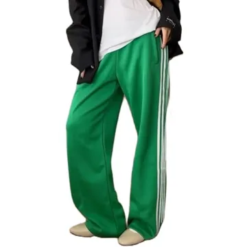 Stylish KMBANGI Women Striped Track Pants for Trendy Casual Wear with Pockets