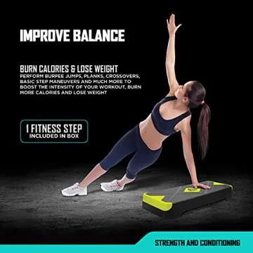 RBX Aerobic Step Platform for All Fitness Levels and Goals