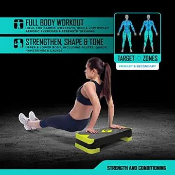 RBX Aerobic Step Platform for All Fitness Levels and Goals