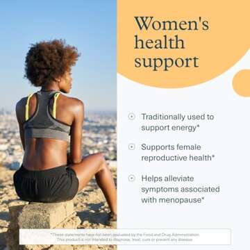 Youtheory Women's Maca Root - Vegan Energy & Menopause Support Supplement with Peruvian Ginseng* - Premium Supplement for Women - Dairy, Soy & Gluten Free - 120 Vegetarian Capsules