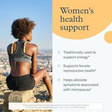 Youtheory Women's Maca Root - Vegan Energy & Menopause Support Supplement with Peruvian Ginseng* - Premium Supplement for Women - Dairy, Soy & Gluten Free - 120 Vegetarian Capsules