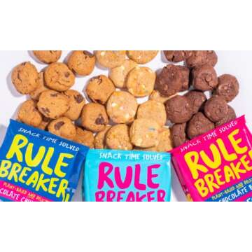 Rule Breaker Snacks - Vegan Gluten Free Variety Pack for All