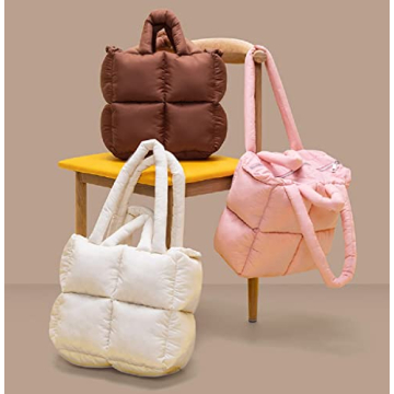 JQWYGB Puffer Tote Bag Women Quilted Large Capacity