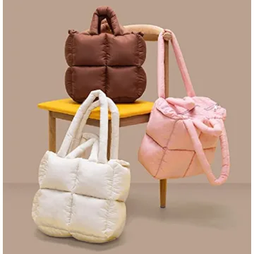 JQWYGB Puffer Tote Bag Women Quilted Large Capacity