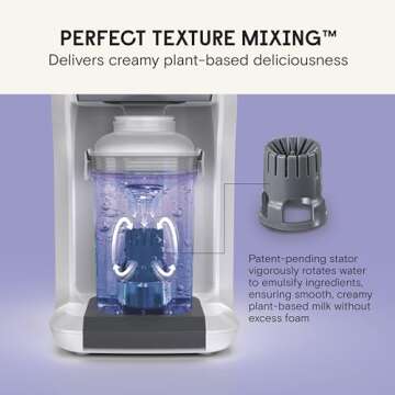 Numilk® Home Machine - 32oz Nut Milk Maker - Plant-Based Milk in 60 Seconds - As Seen on Shark Tank - Compatible with Numilk® Pouches