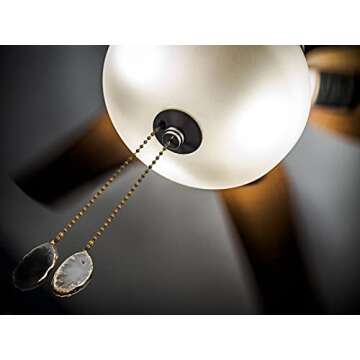 PASBAS Natural Agate Pull Chains for Ceiling Fans