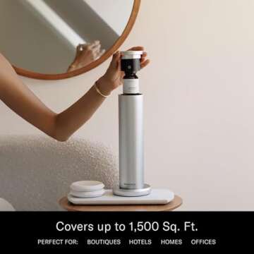 AromaTech New AroMini BT Plus Scent Diffuser w/Bluetooth – Cold-Air Diffusion Scent Machine for Home, Office, Hotel, Spa – Nebulizing Diffusion System for Essential Oil Blends (Black)