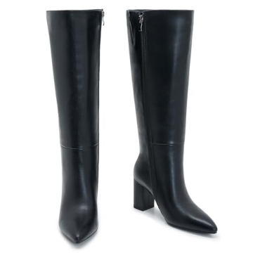 Stylish Aizhenzm Wide Calf Knee High Boots for Women
