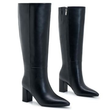 Stylish Aizhenzm Wide Calf Knee High Boots for Women