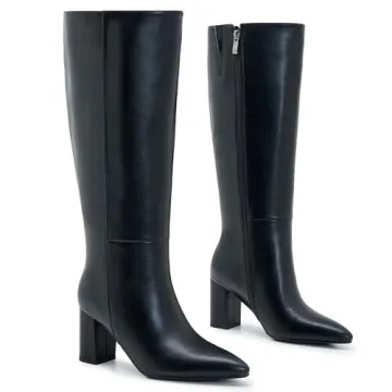 Stylish Aizhenzm Wide Calf Knee High Boots for Women