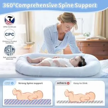 Soft and Safe Baby Lounger for Newborns and Infants