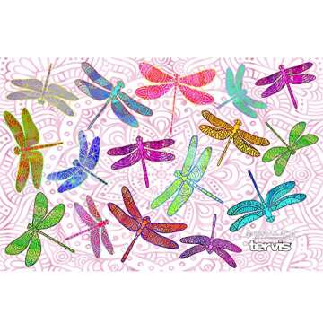 Dragonfly Mandala 30 oz Stainless Steel Tumbler with lid