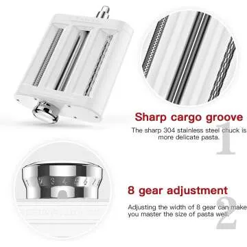 Pasta Maker Attachment for KitchenAid Stand Mixers