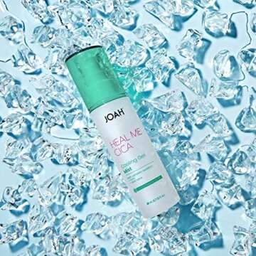 JOAH Heal Me CICA Cooling Gel Mist, Infused with Centella Asiatica, Mint, & Aloe Vera, Reduces Redness, Cools Skin, & Provides Deep Hydration, Cruelty Free - Red
