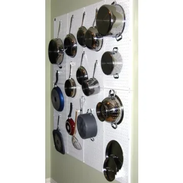 Wall Control Kitchen Pegboard Organizer for Pot Storage