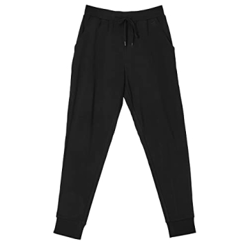 Cozy Earth Men's Ultra-Soft Jogger Pant, Color Black, Size Medium