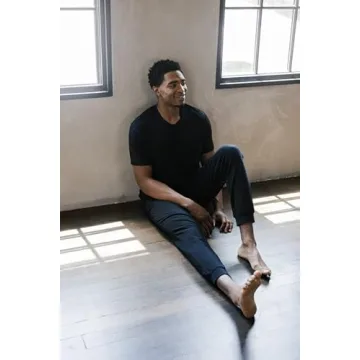 Cozy Earth Men's Ultra-Soft Jogger Pant, Color Black, Size Medium