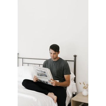 Cozy Earth Men's Ultra-Soft Jogger Pant, Color Black, Size Medium