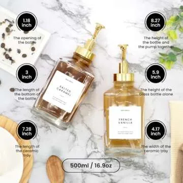 Elegant Molimoli Coffee Syrup Dispenser Set with Gold Pumps