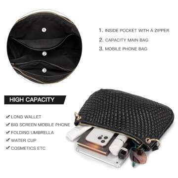 Handmade Woven Purse - Stylish Vegan Shoulder Bag