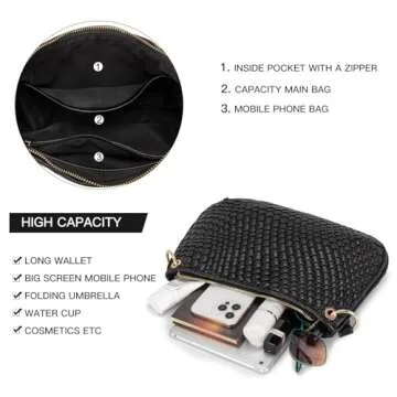 Handmade Woven Purse - Stylish Vegan Shoulder Bag