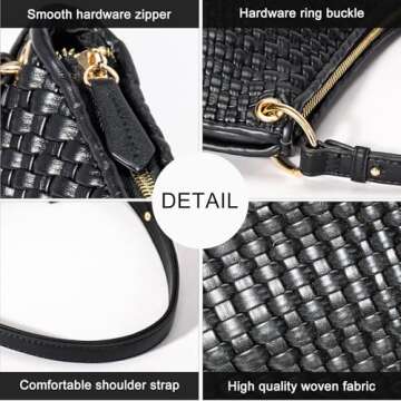 Handmade Woven Purse - Stylish Vegan Shoulder Bag