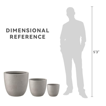 Kante Stylish Concrete Planters for Indoor and Outdoor