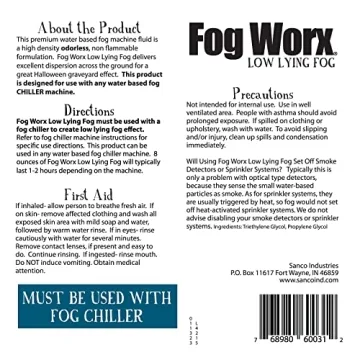Fogworx Low Lying Fog Juice 1 Gallon for Generators