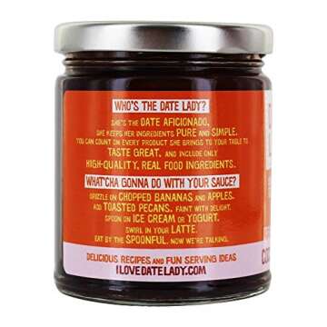 Date Lady Coconut Date Sauce - Organic & Vegan Delight