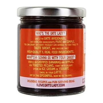 Date Lady Coconut Date Sauce - Organic & Vegan Delight